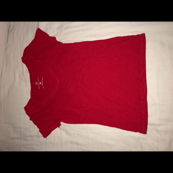 Red V-Neck Shirt - Picture 1 of 1